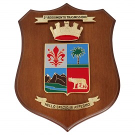CREST ARALDICO 32° RGT. ARTIGLIERIA TERRESTRE ACQUI ESERCITO ITALIANO MIS CM 22,5 X 17,5