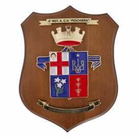 CREST ARALDICO 63° RGT. CARRI ESERCITO ITALIANO MIS CM 22,5 X 17,5