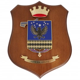 CREST ARALDICO 3A BTG. ADDESTRAMENTO AVIOLANCIO POGGIO RUSCO ESERCITO ITALIANO MIS CM 22,5 X 17,5
