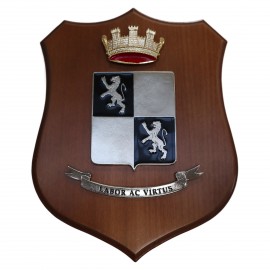 CREST ARALDICO SCUOLA DI ARTIGLIERIA CONTRAEREI ESERCITO ITALIANO MIS CM 22,5 X 17,5