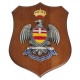 CREST IN METALLO SMALTATO LEGNO CL3 22 X 17 CM RGT ARTIGLIERIA TERRESTRE
