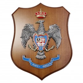 CREST IN METALLO SMALTATOLEGNO CL3 22 X 17 CM RGT LANCIERI NOVARA