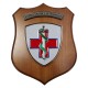 CREST IN METALLO SMALTATO LEGNO CL3 22 X 17 CM SCUOLA SANITA E VETERINARIA