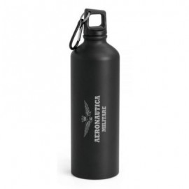 BORRACCIA NERA SATINATA IN ALLUMINIO CON MOSCHETTONE 800 ML A.M.