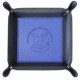VUOTATASCHE IN SIMILPELLE BLU NAVY, FONDO BLU, LOGO STAMPATO A CALDO