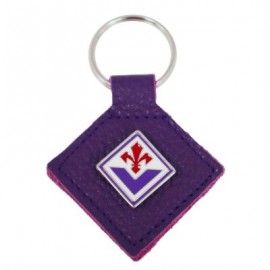 PORTACHIAVI IN PELLE VIOLA CON BORCHIA IN METALLO FIORENTINA