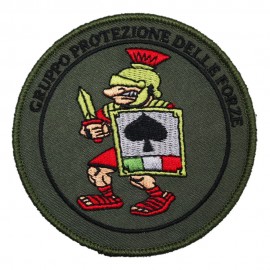 PATCH DISTINTIVO RICAMATO CON VELCRO Ø 90 MM GR.PROT.DELLE FORZE AVIANO