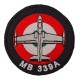 PATCH DISTINTIVO RICAMATO CON VELCRO DIAMETRO 75 MM MB339A