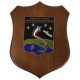 CREST IN METALLO SMALTATO BASE LEGNO CL3 22 X 17 CM CEN ECC AERPILOTAG