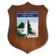 CREST IN METALLO SMALTATO BASE LEGNO CL3 22,5X17,5 CM DIS.AER.MONTESCURO