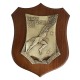 CREST IN METALLO SMALTATO BASE LEGNO CL3 22,5X17,5 CM REP.SPERIMENT.VOLO