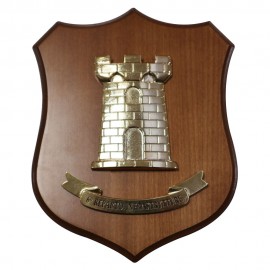 CREST IN METALLO SMALTATO LEGNO CL3 22 X 17 CM 6 REP INFRASTRUTTURE