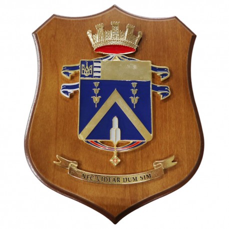 CREST IN METALLO SMALTATO LEGNO CL3 22 X 17 CM 5 RGT ALPINI