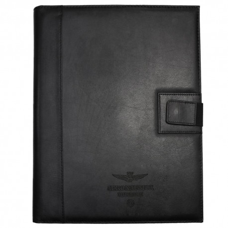 PORTABLOCCO IN SIMILPELLE, CHIUSURA CON ZIP, CALCOLATRICE INCLUSA A 8 CIFRE DUAL POWER, BLOCCO A4 INCLUSO
