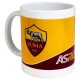 TAZZA IN CERAMICA AS ROMA CON INTERNO BORDEAUX