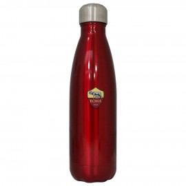 THERMOS IN ACCIAO CON TAPPO A VITE COLORE BORDEAUX 500 ML LOGO S ROMA