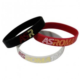 SET BRACCIALETTI IN SILICONE AS ROMA 1927