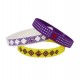 KIT 3 BRACCIALETTI IN SILICONE FIORENTINA ROMBI, GIGLIO E TEXTURE