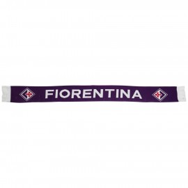 SCIARPA TUBOLARE INGLESE VIOLA LOGO E SCRITTA FIORENTINA