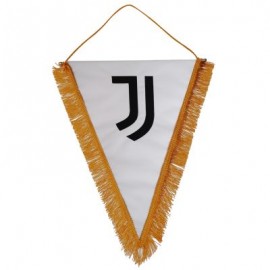 GAGLIARDETTO TRIANGOLARE GRANDE 30X38 CM LOGO UFFICIALE JUVENTUS RICAMATO