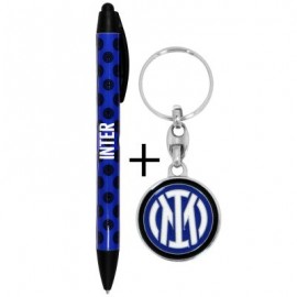 SET PENNA E PORTACHIAVI CON LOGO UFFICIALE INTER