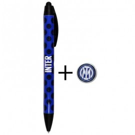 SET PENNA E DISTINTIVI CON LOGO UFFICIALE INTER