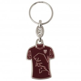 PORTACHIAVI DORATO IN METALLO SMALTATO MAGLIETTA TORINO FC