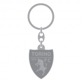 PORTACHIAVI DORATO IN METALLO SMALTATO SCUDETTO TORINO FC