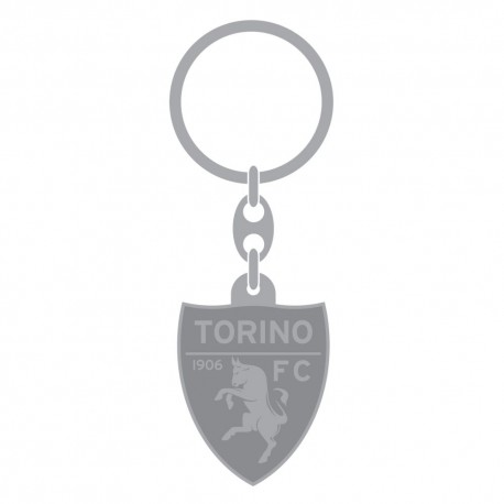 PORTACHIAVI DORATO IN METALLO SMALTATO SCUDETTO TORINO FC