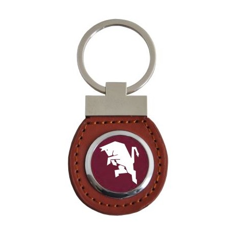 PORTACHIAVI IN SIMILPELLE E METALLO LOGO UFFICIALE TORINO FC