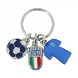 PORTACHIAVI IN METALLO PU TRICOLORE FIGC