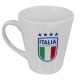 MUG CONICA IN CERAMICA INTERNO BIANCO FIGC