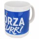 MUG IN CERAMICA INTERNO BIANCO FORZA AZZURRI