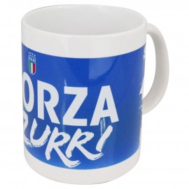 MUG IN CERAMICA INTERNO BIANCO FORZA AZZURRI