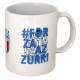 MUG IN CERAMICA INTERNO BIANCO ITALIA FORZA AZZURRI