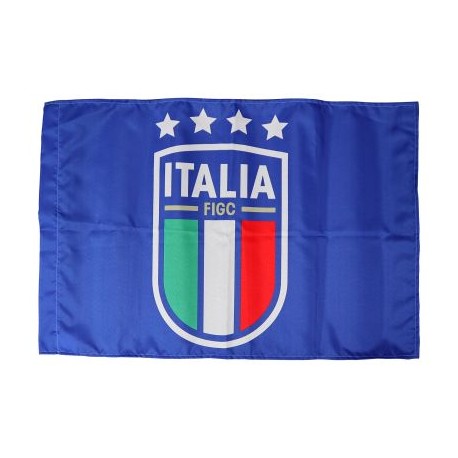 BANDIERA BLU 100X140 CM CON LOGO CENTALE FIGC