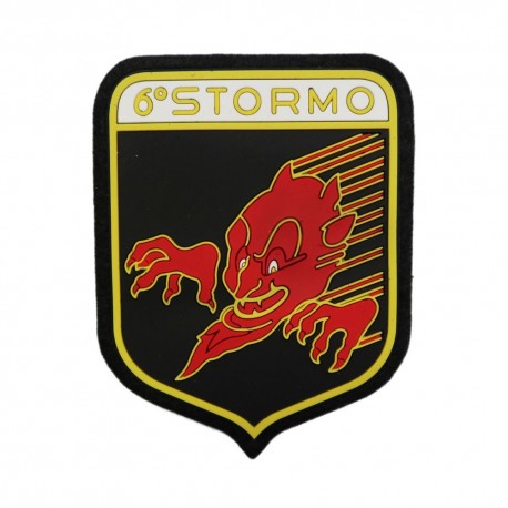 PATCH GOMMATA CON VELCRO 60X75 MM 6 STORMO