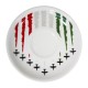TAZZINA DA CAFFE' CON PIATTINO LOGO FRECCE TRICOLORI