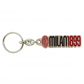 PORTACHIAVI IN METALLO NICHEL SMALTATO A 2 COLORI MILAN 1899