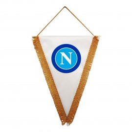 GAGLIARDETTO TRIANGOLARE 20X28 CM BIANCO CON LOGO OLD