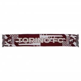 SCIARPA JACQUARD SCRITTA BIANCA TORINO FC