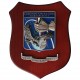 CREST IN METALLO SMALTATO BASE LEGNO 22,5X17,5CM COMAN.OPERAZIONI AEREE
