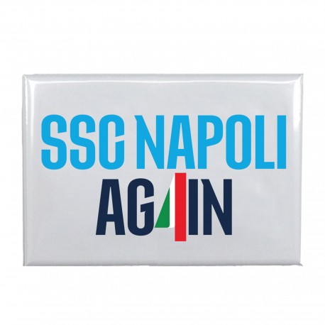 MAGNETE STAMPATO FONDO BIANCO SSC NAPOLIAG4IN