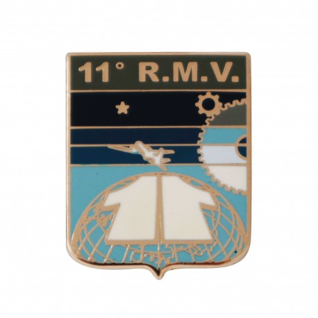 DISTINTIVO DA CAMICIA 25X32MM IN METALLO CON STEMMA 11 RMV