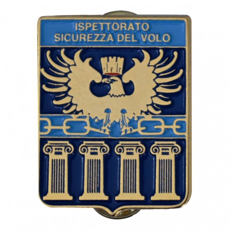 DISTINTIVO DA CAMICIA 25X32MM IN METALLO STEMMA ISPETT.SICUREZZA VOLO